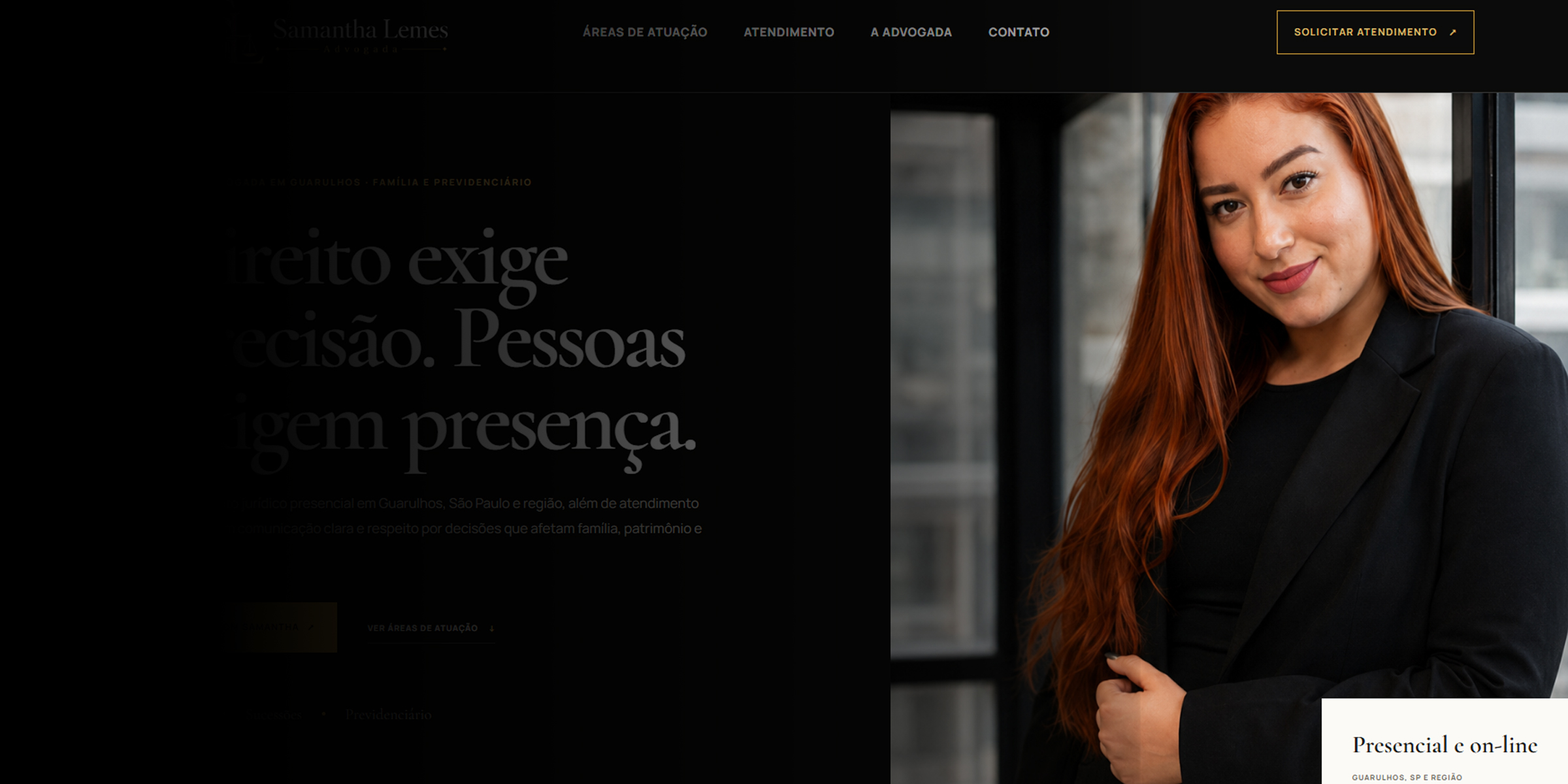 Site Institucional Samantha Lemes